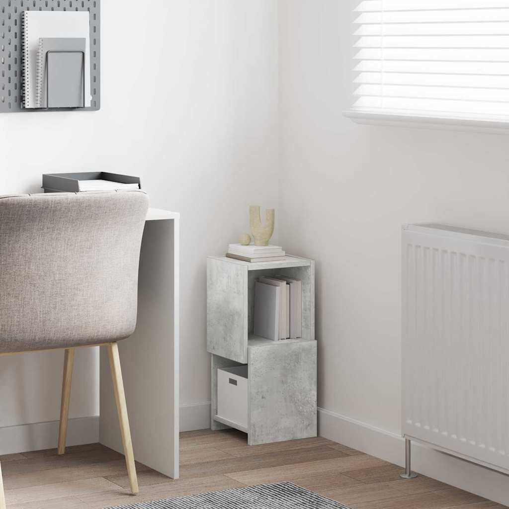 vidaXL Szafka narożna Betonowy szary 25,5x25x55cm