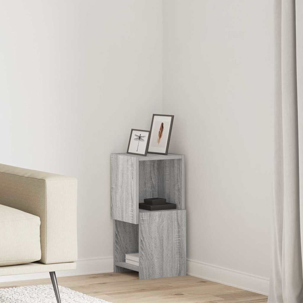vidaXL Szafka narożna Szary Sonoma 25,5x25x55cm