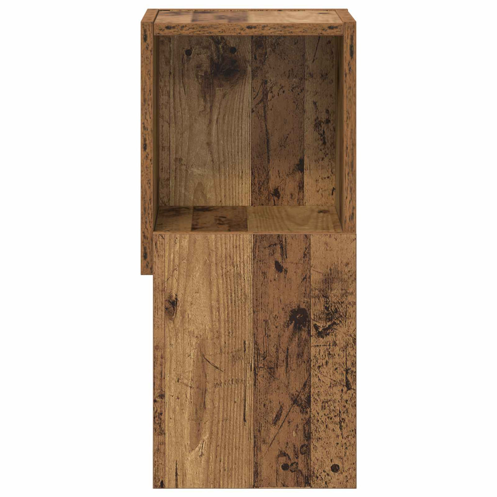 vidaXL Szafka narożna Stare drewno 25,5x25x55cm