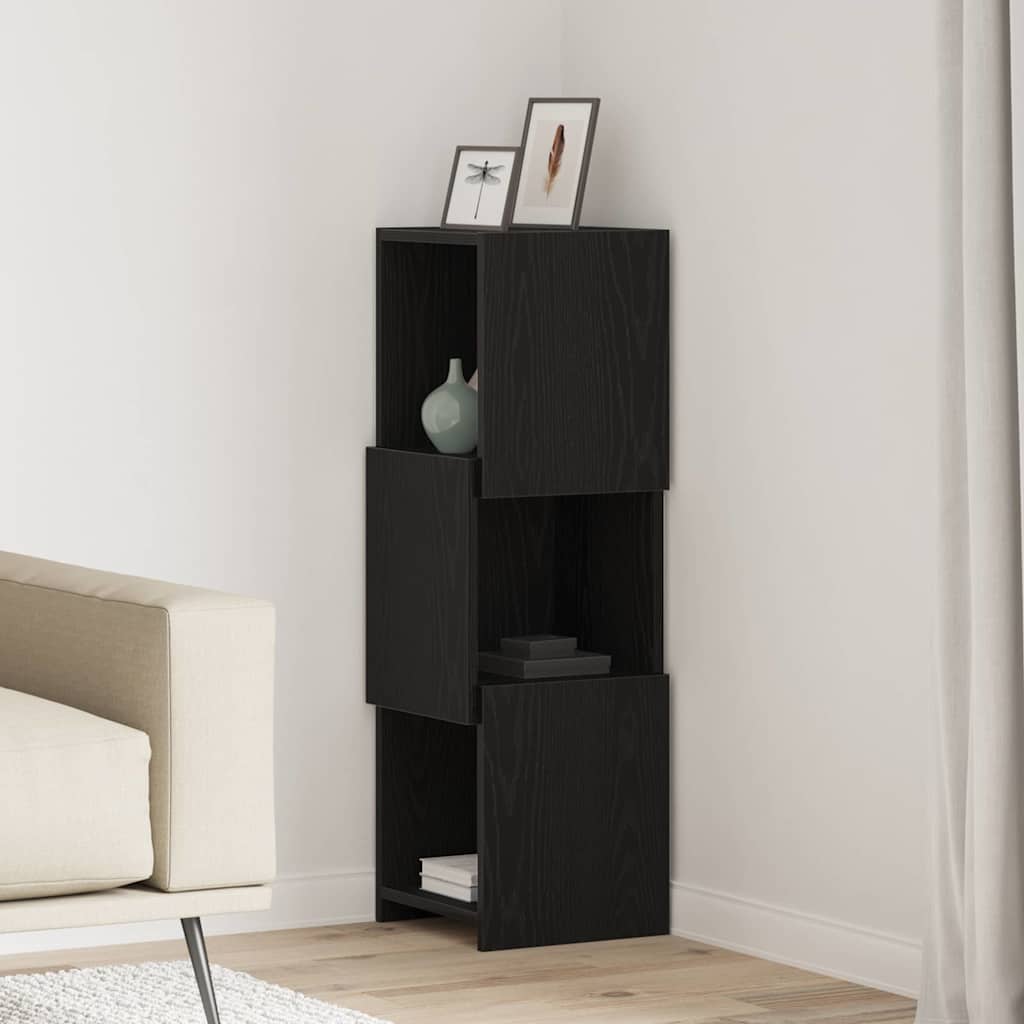 vidaXL Szafka narożna Czarny Dąb 30,5x30x95cm Materiał drewnopochodny