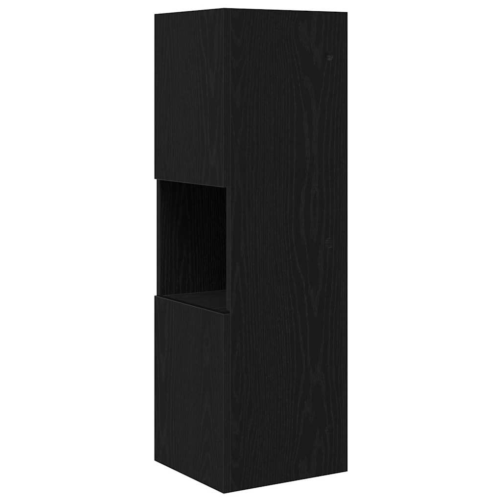 vidaXL Szafka narożna Czarny Dąb 30,5x30x95cm Materiał drewnopochodny