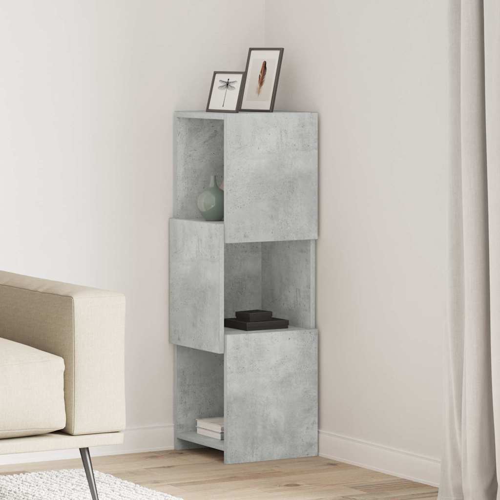 vidaXL Szafka narożna Betonowy szary 30,5x30x95cm