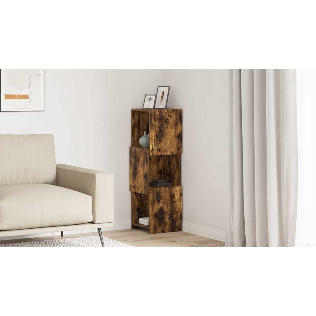 vidaXL Szafka narożna 30,5x30x95cm Drewno inżynieryjne Dąb wędzony