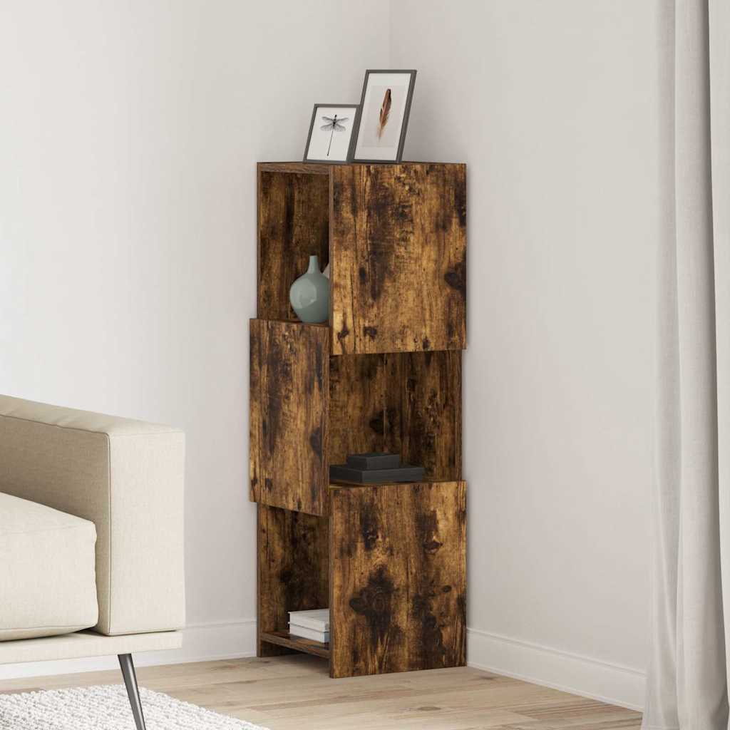 vidaXL Szafka narożna Dąb wędzony 30,5x30x95cm Materiał drewnopochodny