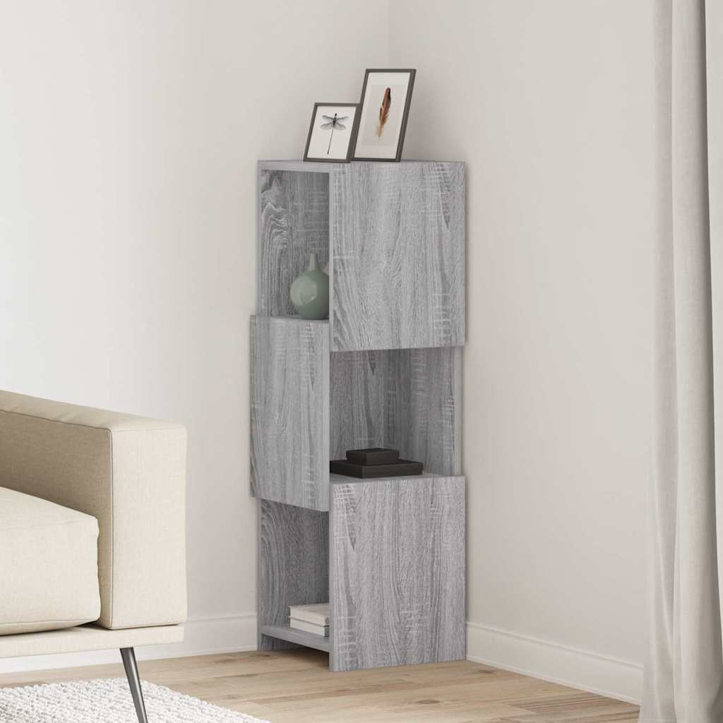 vidaXL Szafka narożna Szary Sonoma 30,5x30x95cm