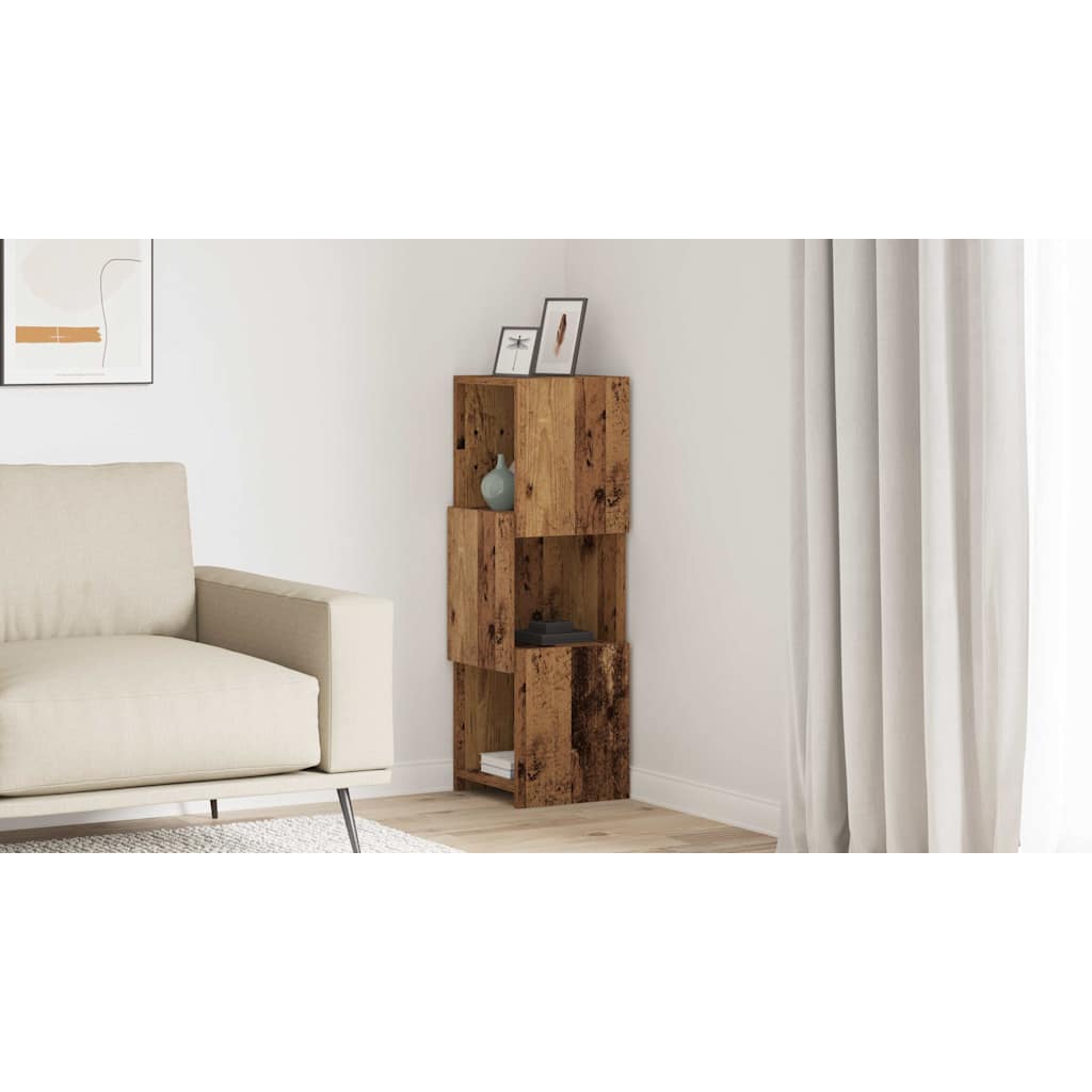 vidaXL Szafka narożna 30,5x30x95cm Drewno inżynieryjne Stare drewno