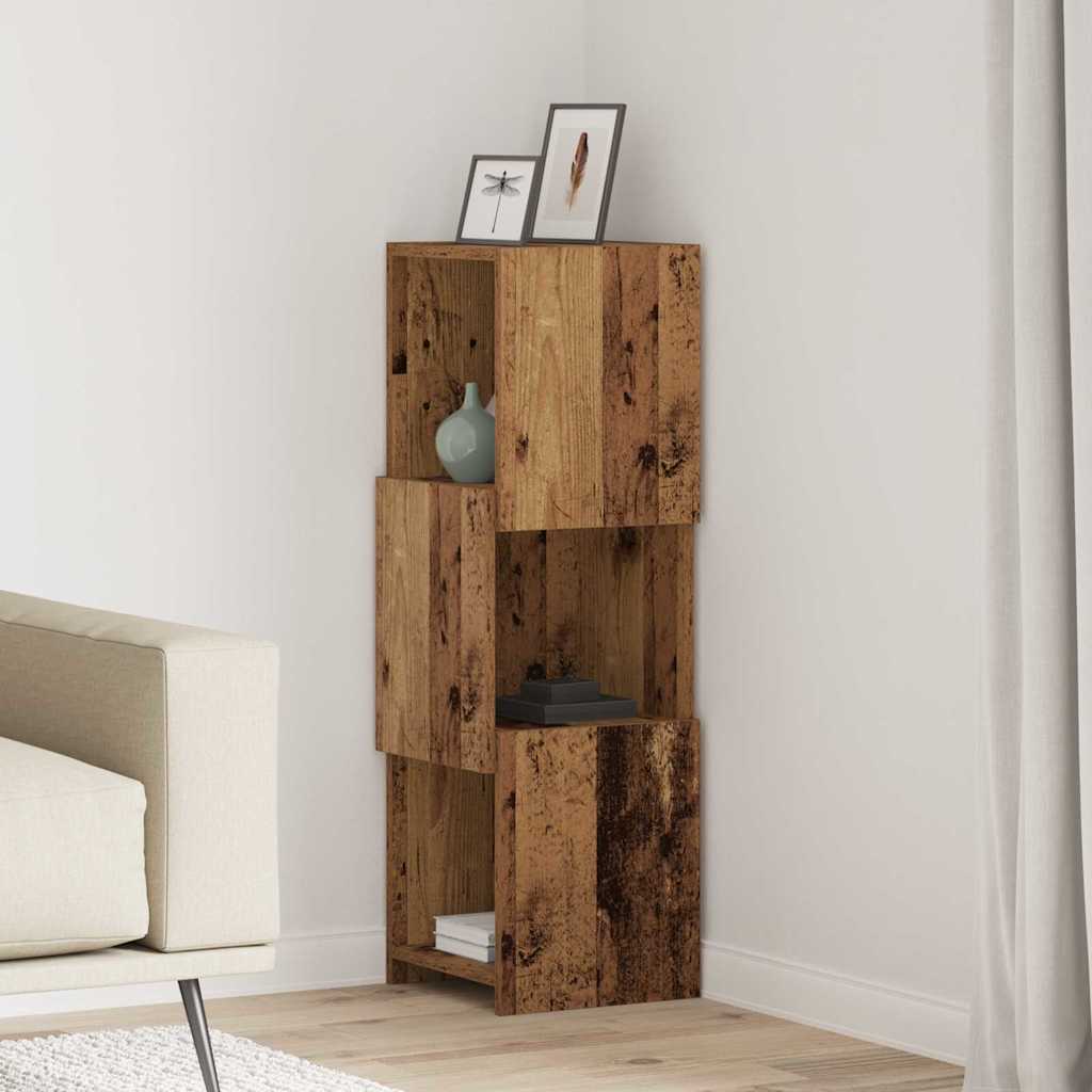 vidaXL Szafka narożna Stare drewno 30,5x30x95cm