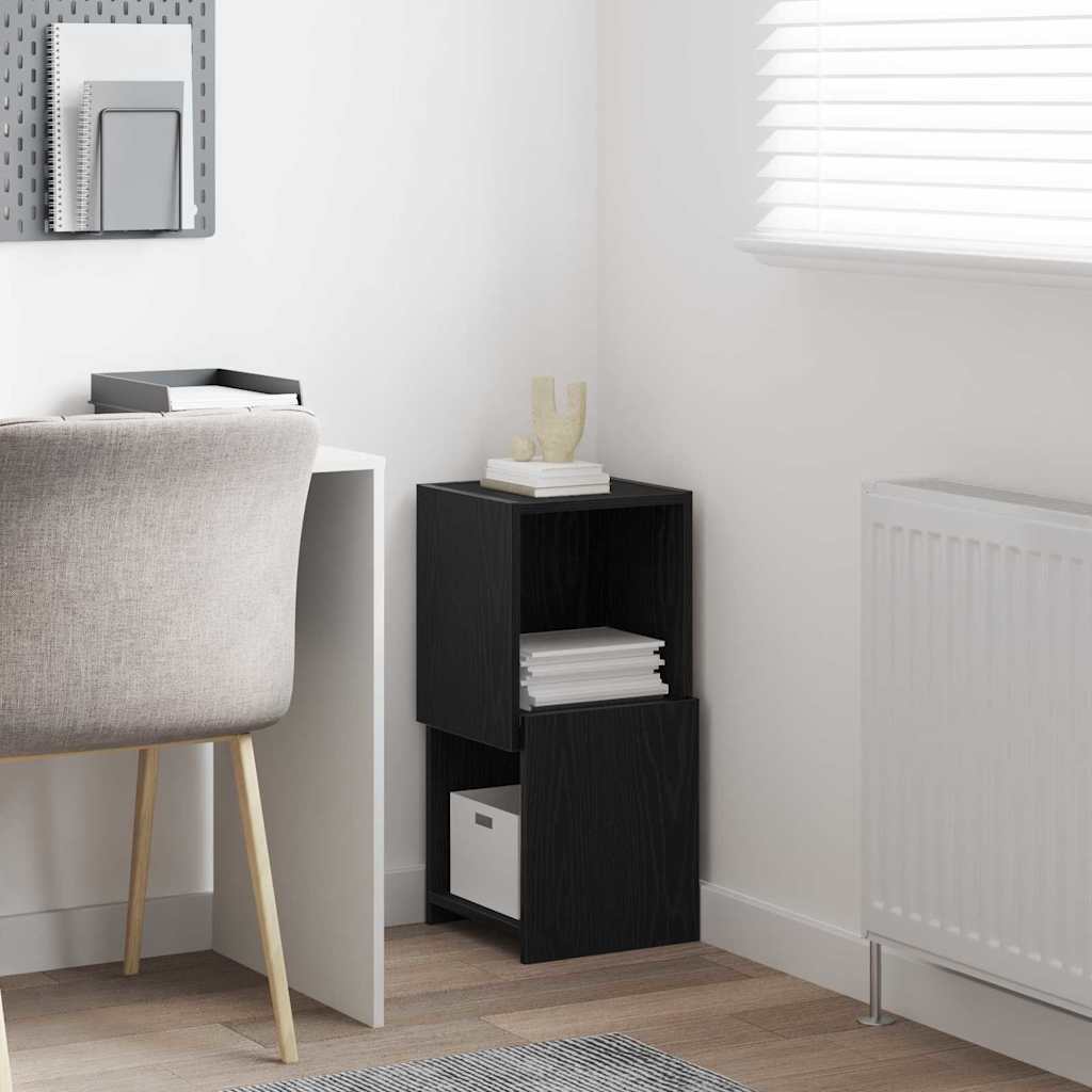 vidaXL Szafka narożna Czarny Dąb 30,5x30x65cm Materiał drewnopochodny