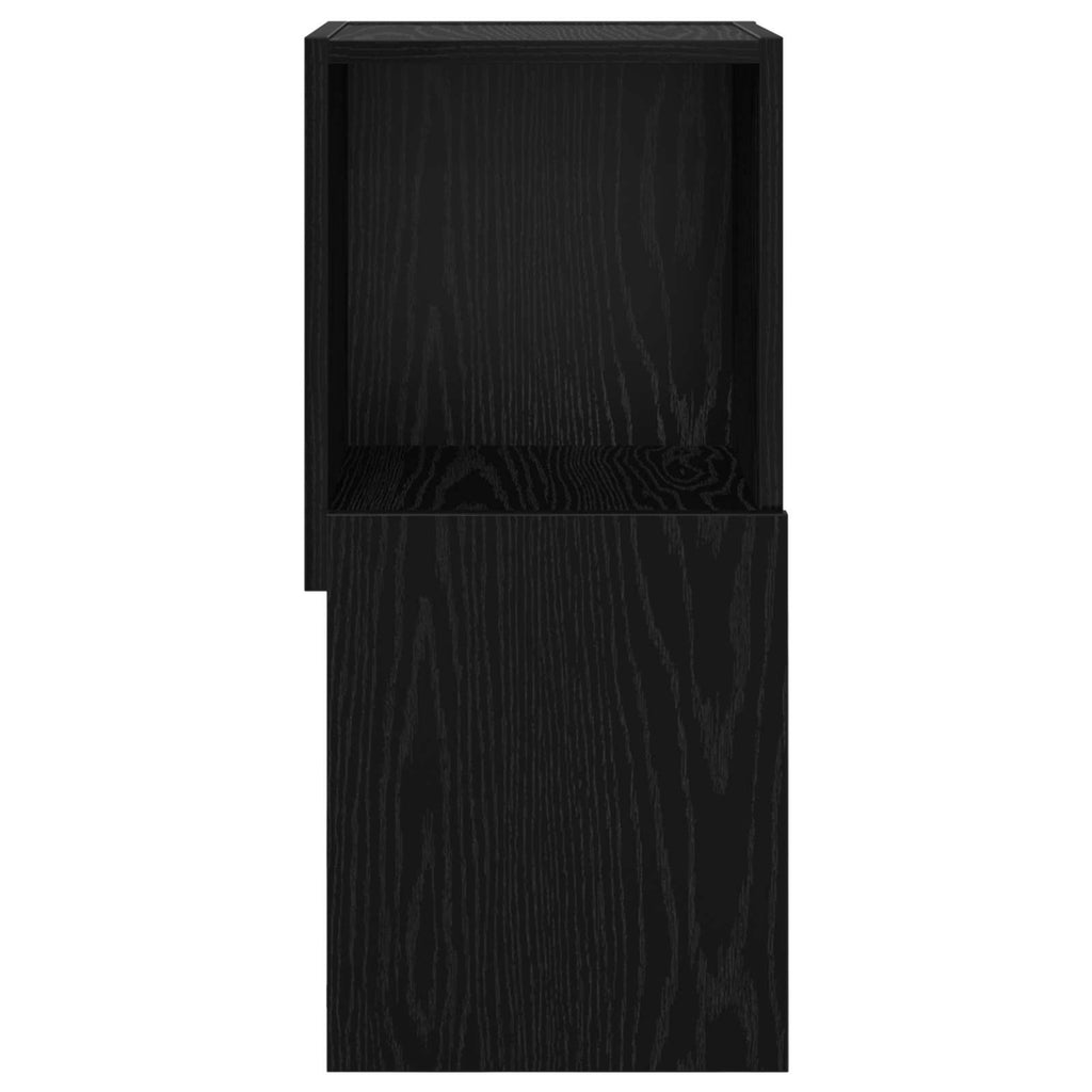 vidaXL Szafka narożna Czarny Dąb 30,5x30x65cm Materiał drewnopochodny