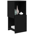 vidaXL Szafka narożna 30,5x30x65cm Drewno inżynieryjne Czarny Dąb