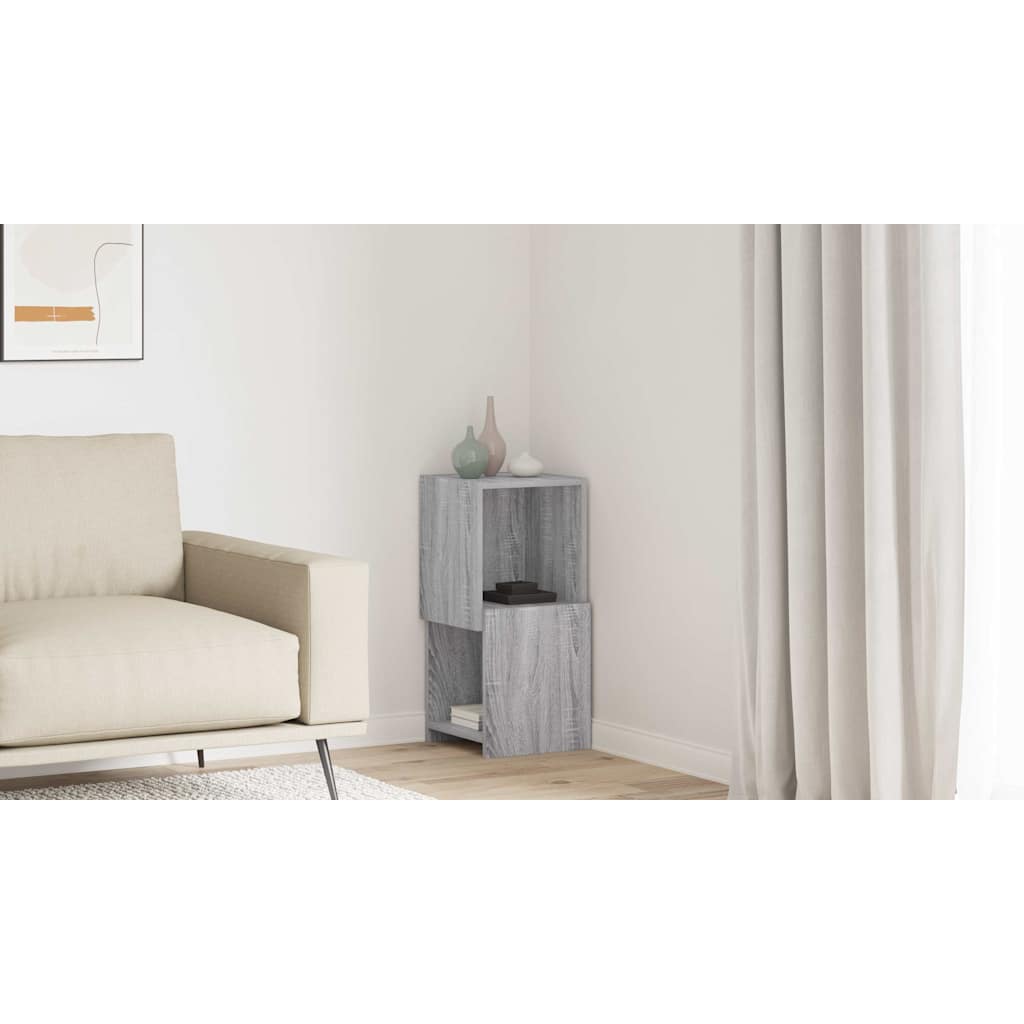 vidaXL Szafka narożna 30,5x30x65cm Drewno inżynieryjne Szary Sonoma