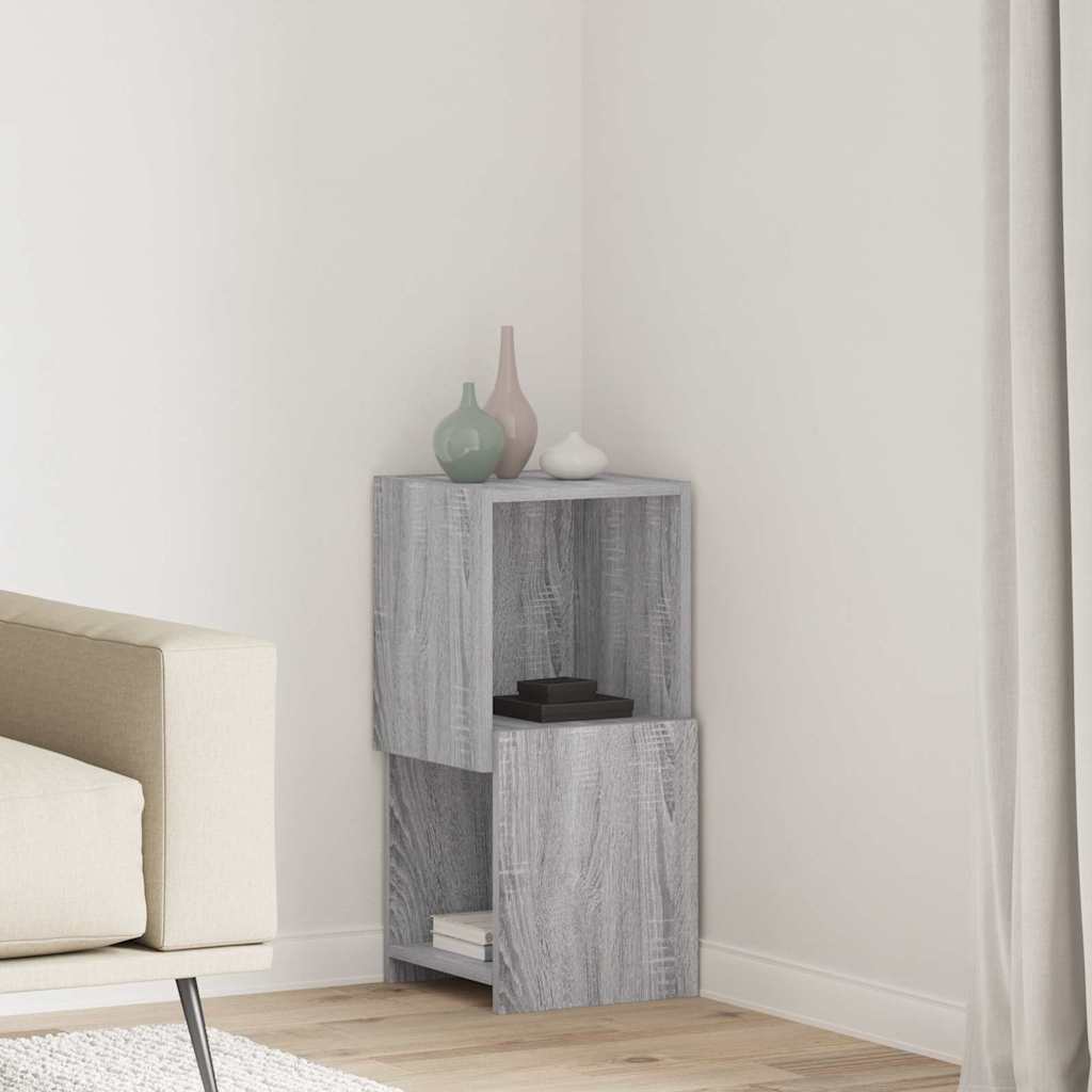 vidaXL Szafka narożna Szary Sonoma 30,5x30x65cm