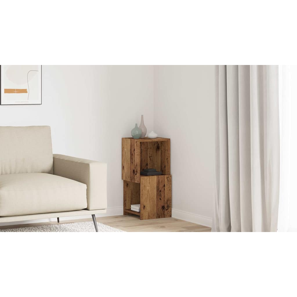 vidaXL Szafka narożna 30,5x30x65cm Drewno inżynieryjne Stare drewno