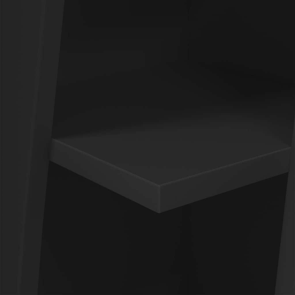 vidaXL Szafka narożna Czarny 27,5x27x102cm Materiał drewnopochodny