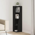 vidaXL Szafka narożna Czarny 27,5x27x102cm Materiał drewnopochodny