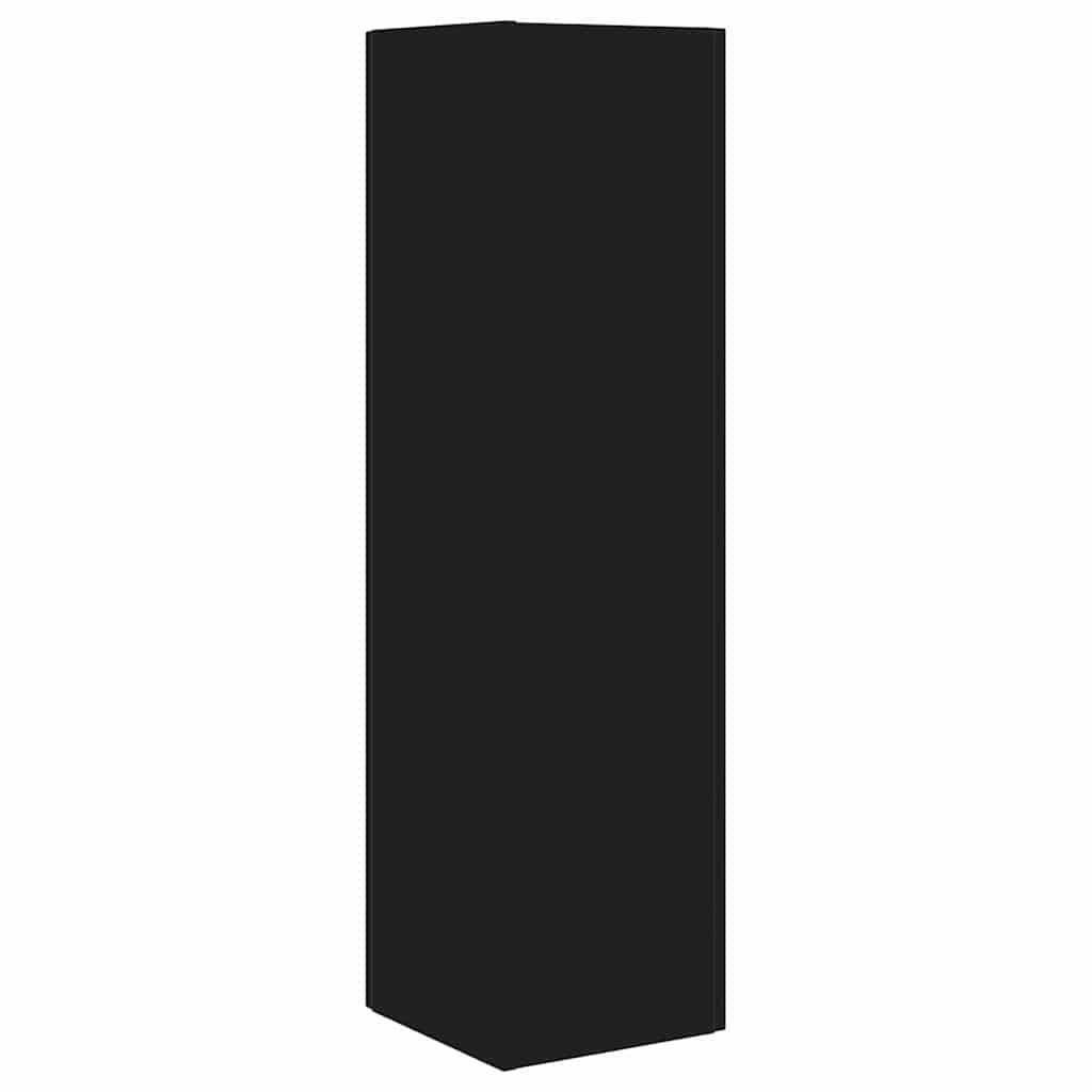 vidaXL Szafka narożna Czarny 27,5x27x102cm Materiał drewnopochodny
