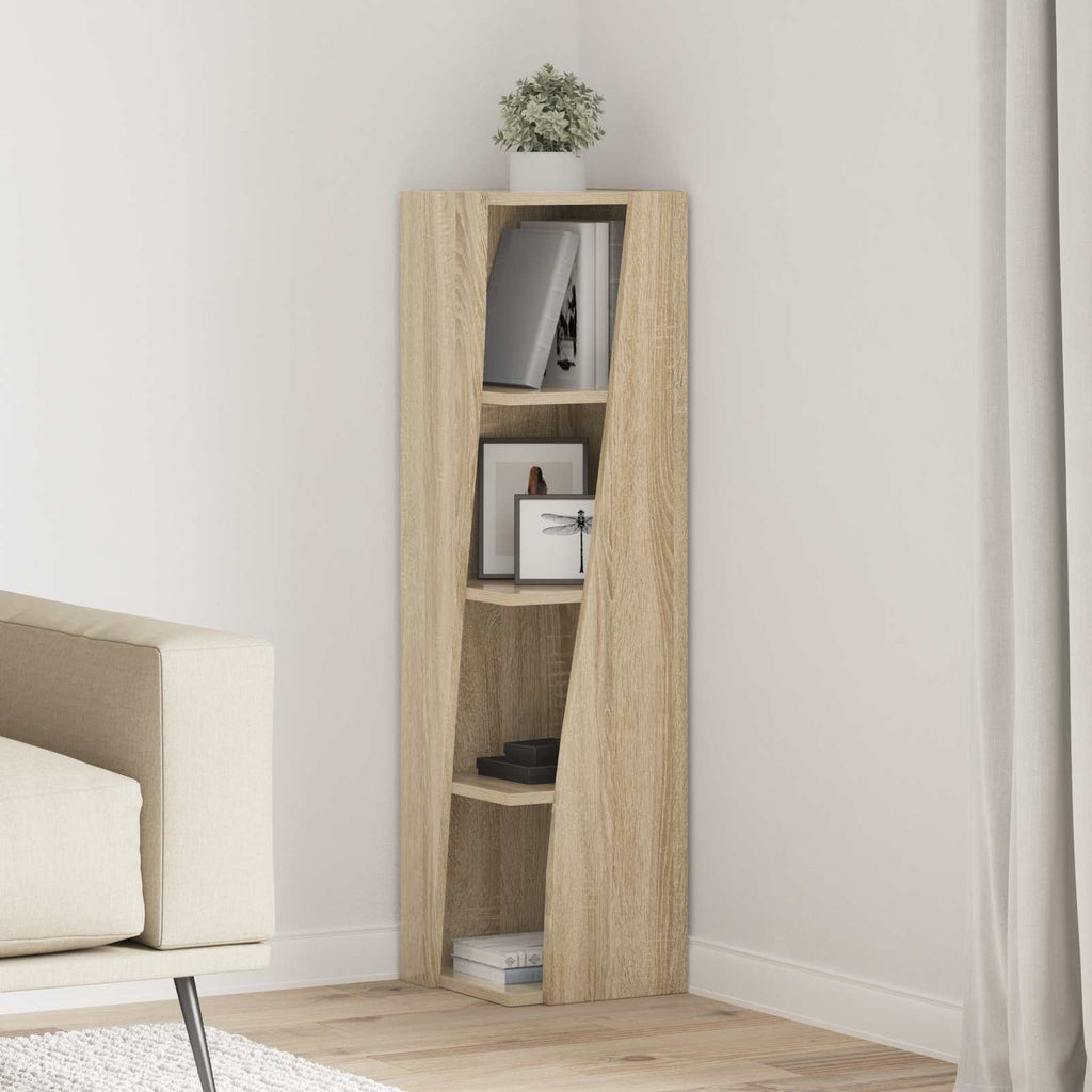 vidaXL Szafka narożna 27,5x27x102cm Drewno inżynieryjne Dąb Sonoma