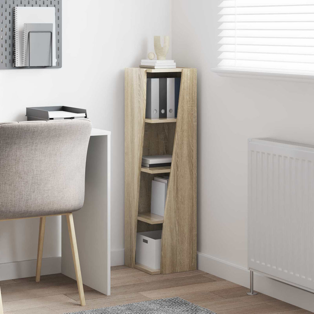 vidaXL Szafka narożna 27,5x27x102cm Drewno inżynieryjne Dąb Sonoma