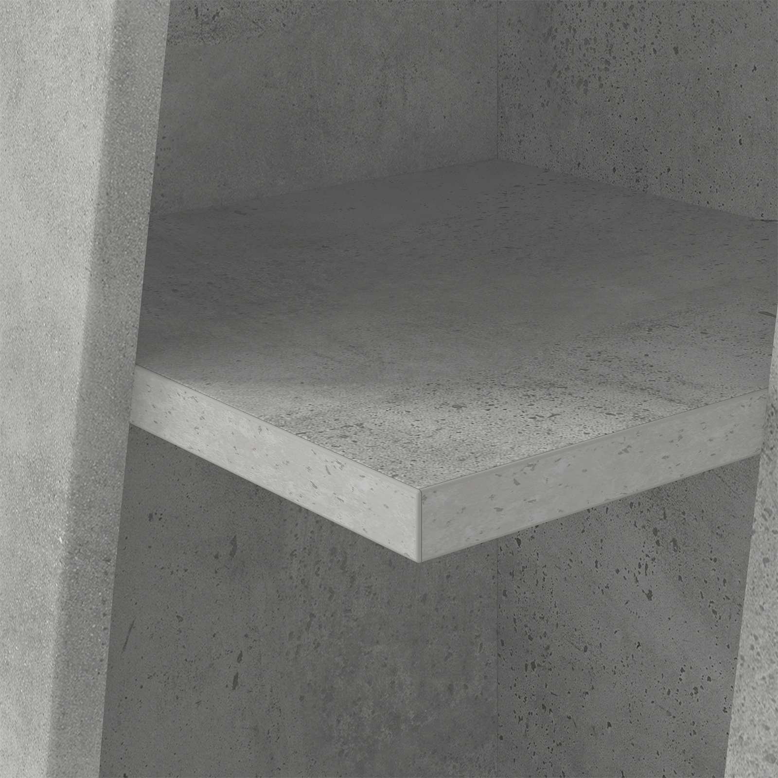 vidaXL Szafka narożna 27,5x27x102cm Drewno inżynieryjne Betonowy szary