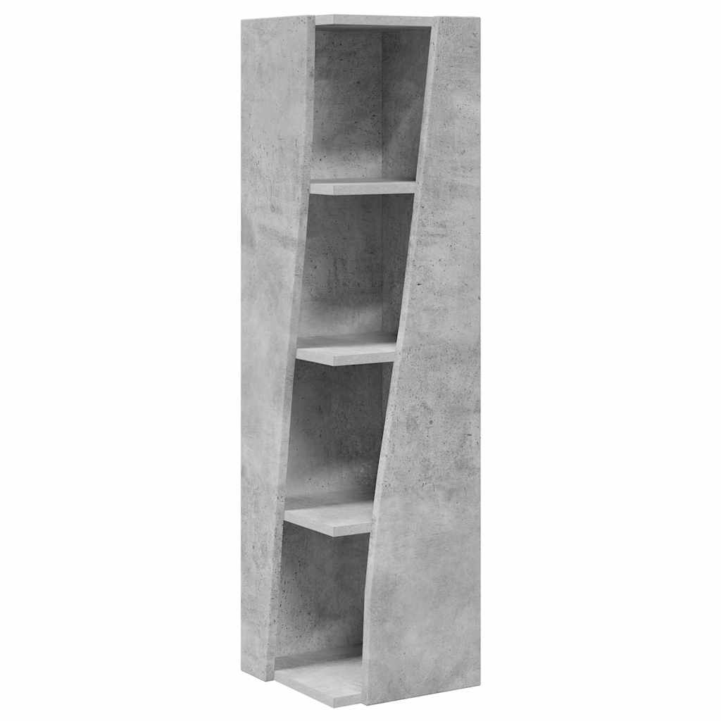 vidaXL Szafka narożna Betonowy szary 27,5x27x102cm