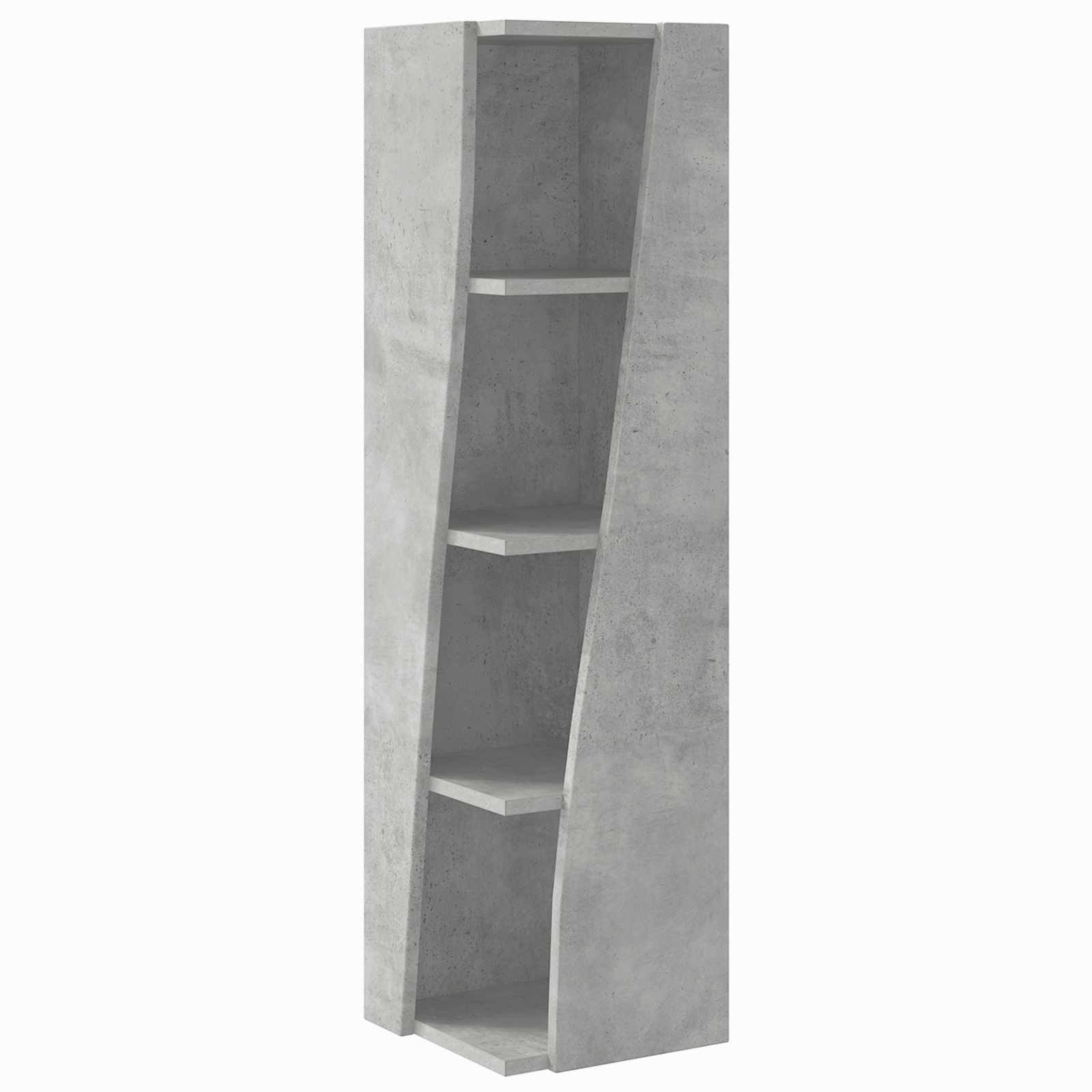 vidaXL Szafka narożna 27,5x27x102cm Drewno inżynieryjne Betonowy szary