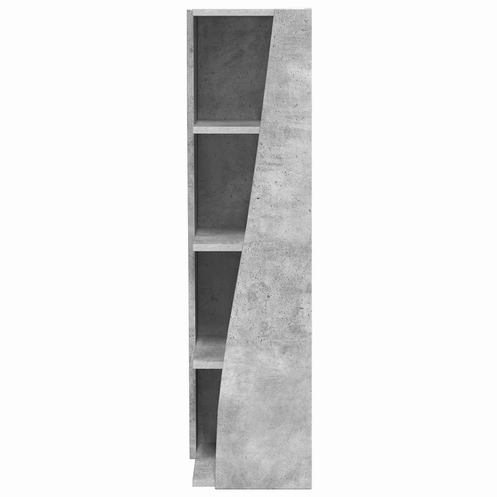 vidaXL Szafka narożna 27,5x27x102cm Drewno inżynieryjne Betonowy szary