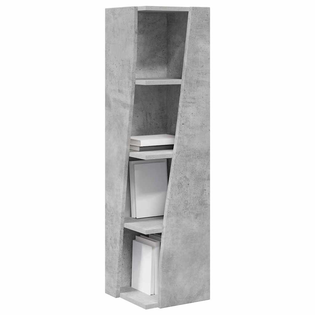 vidaXL Szafka narożna Betonowy szary 27,5x27x102cm