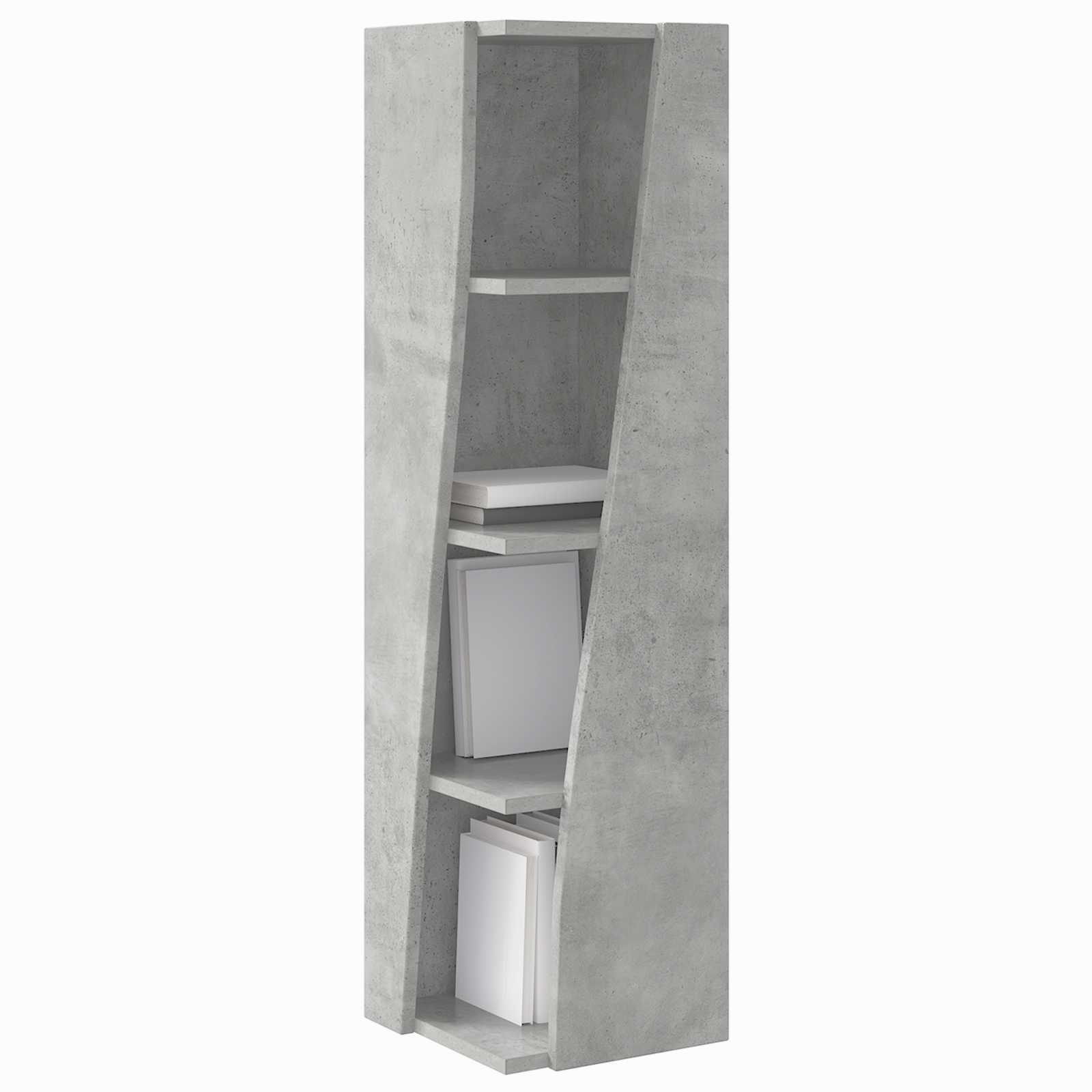 vidaXL Szafka narożna 27,5x27x102cm Drewno inżynieryjne Betonowy szary