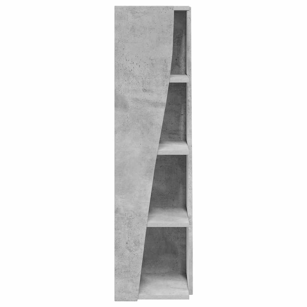 vidaXL Szafka narożna Betonowy szary 27,5x27x102cm