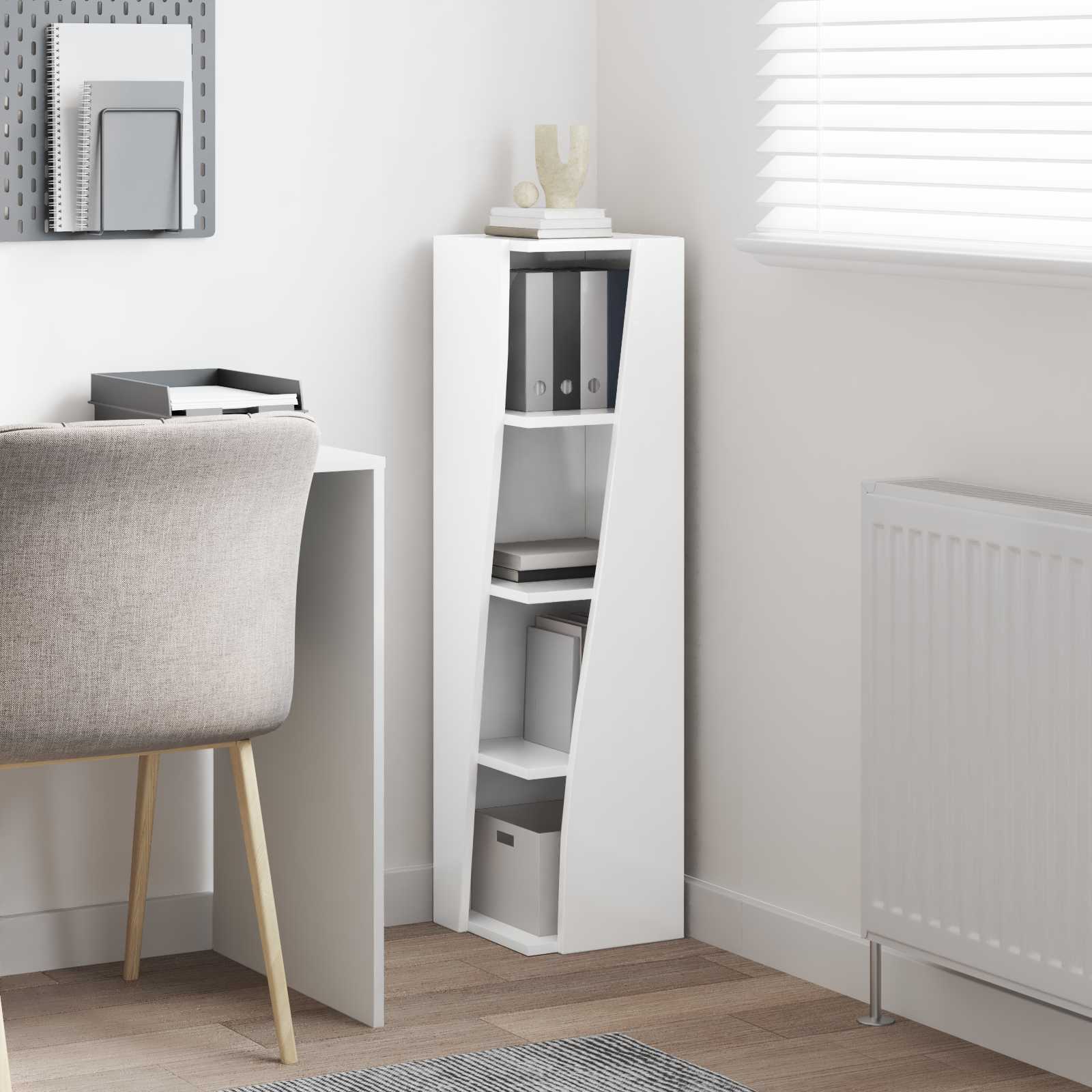 vidaXL Szafka narożna 27,5x27x102cm Drewno inżynieryjne