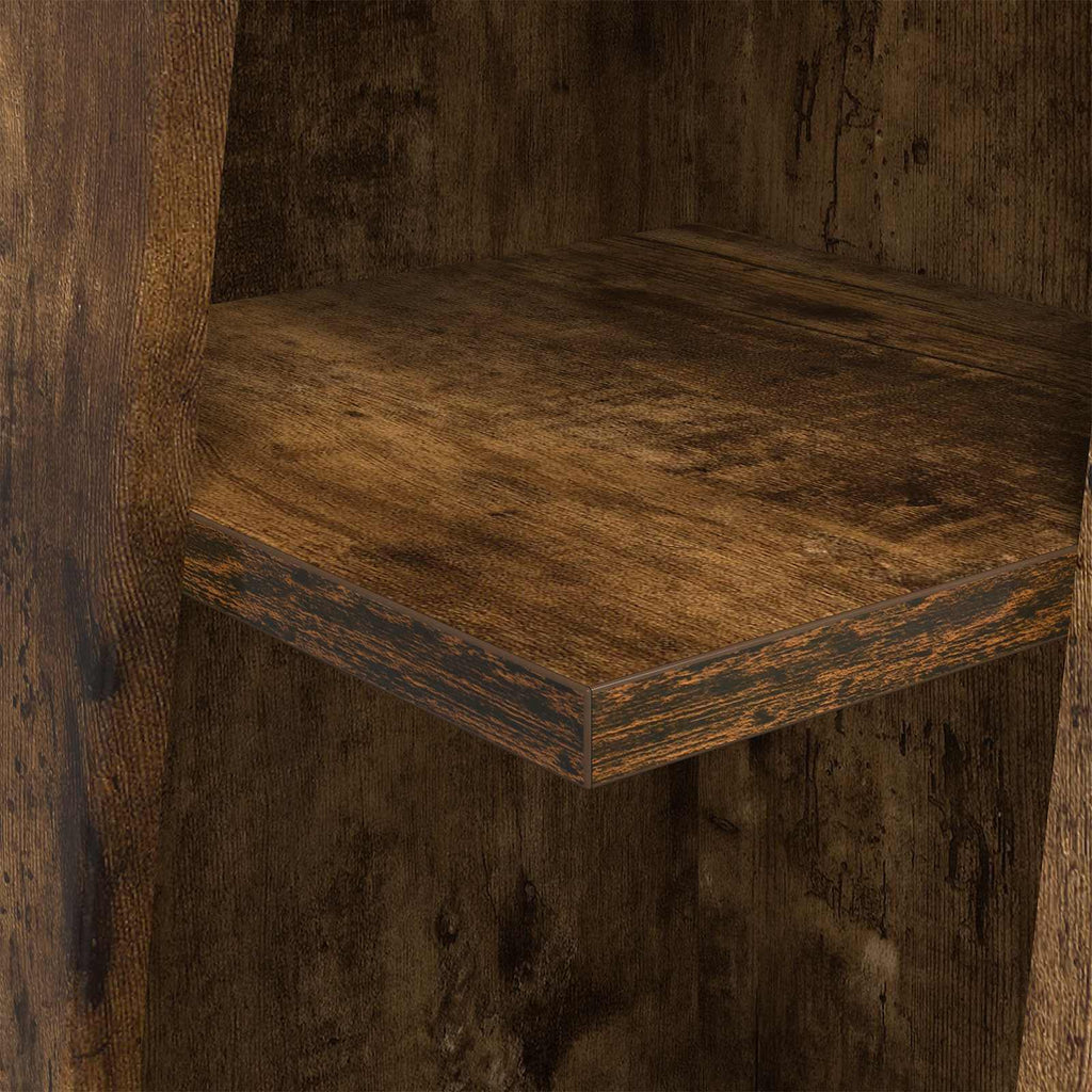 vidaXL Szafka narożna Dąb wędzony 27,5x27x102cm