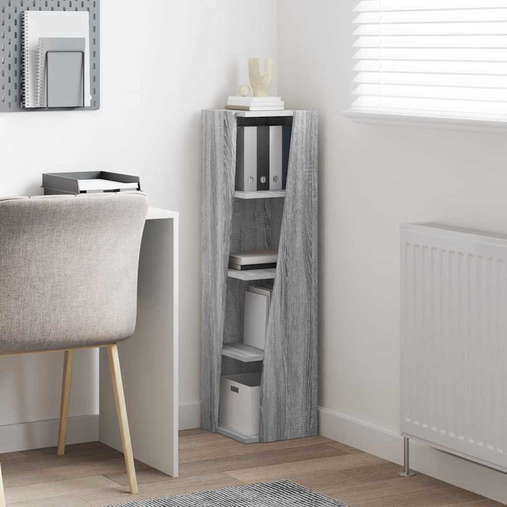 vidaXL Szafka narożna Szary Sonoma 27,5x27x102cm