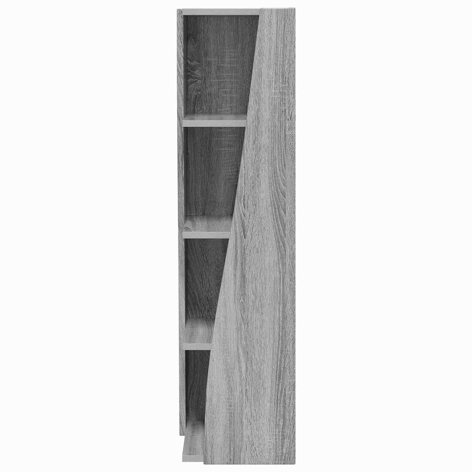 vidaXL Szafka narożna 27,5x27x102cm Drewno inżynieryjne Szary Sonoma