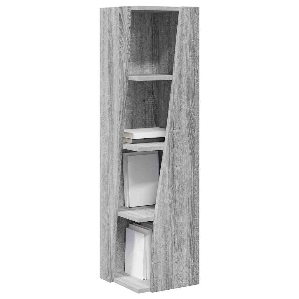 vidaXL Szafka narożna Szary Sonoma 27,5x27x102cm