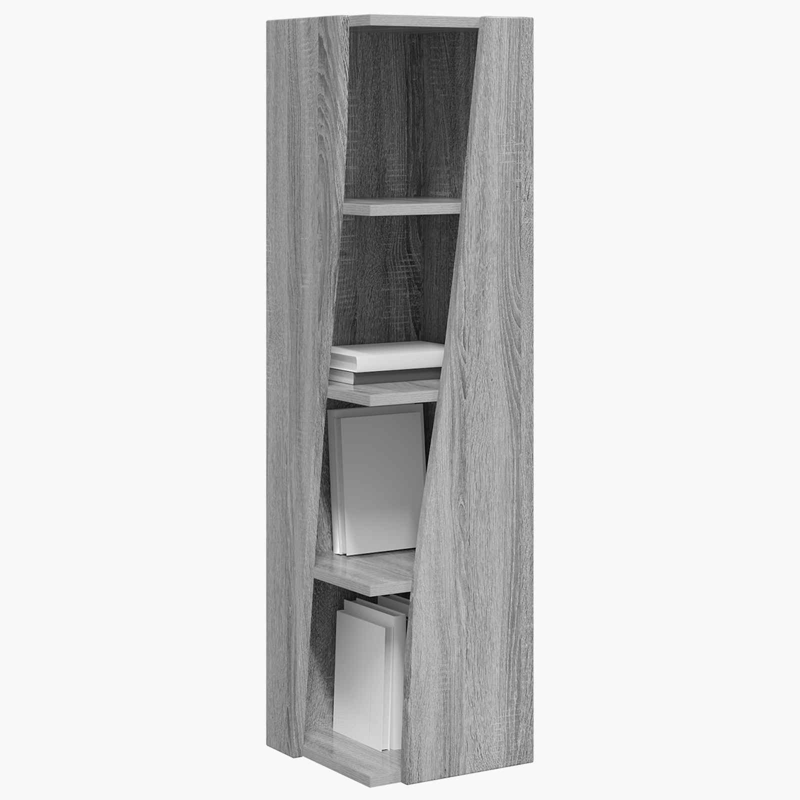 vidaXL Szafka narożna 27,5x27x102cm Drewno inżynieryjne Szary Sonoma