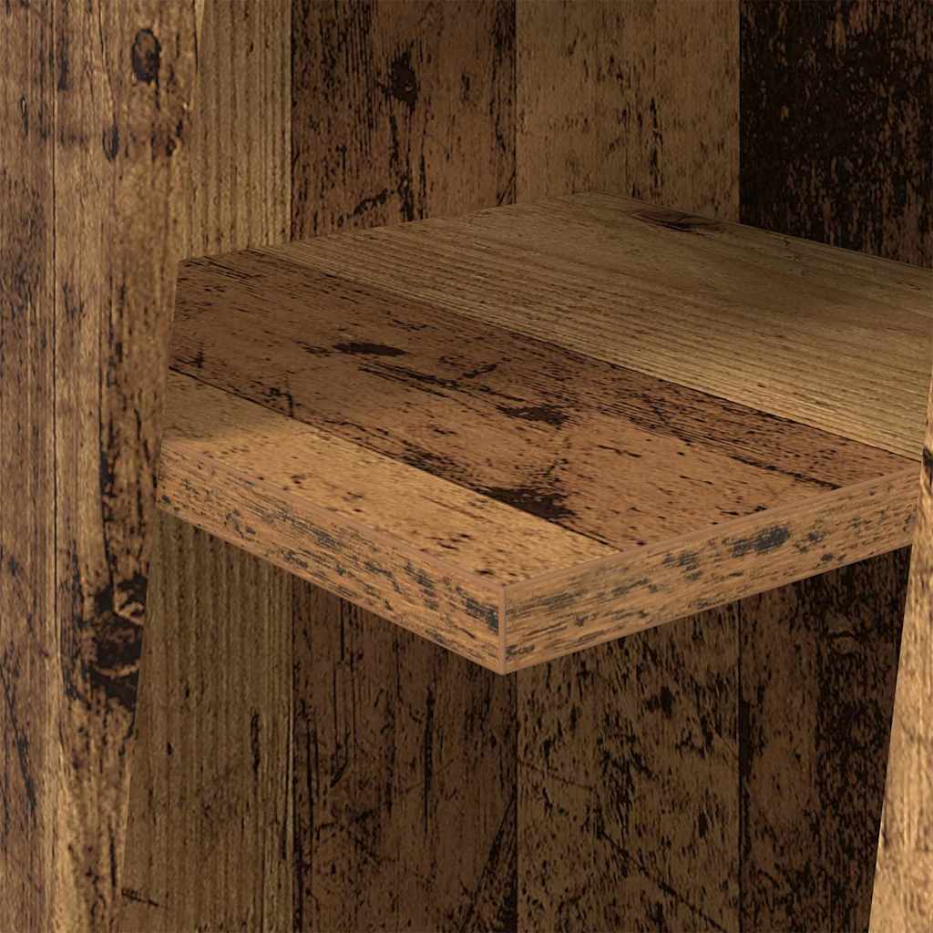 vidaXL Szafka narożna Stare drewno 27,5x27x102cm