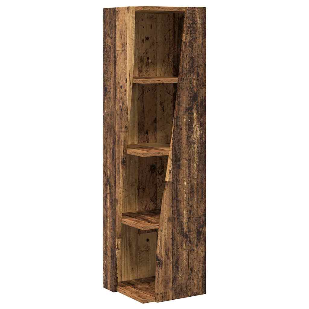 vidaXL Szafka narożna Stare drewno 27,5x27x102cm