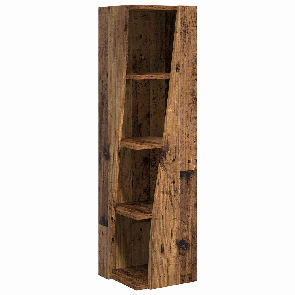 vidaXL Szafka narożna 27,5x27x102cm Drewno inżynieryjne Stare drewno
