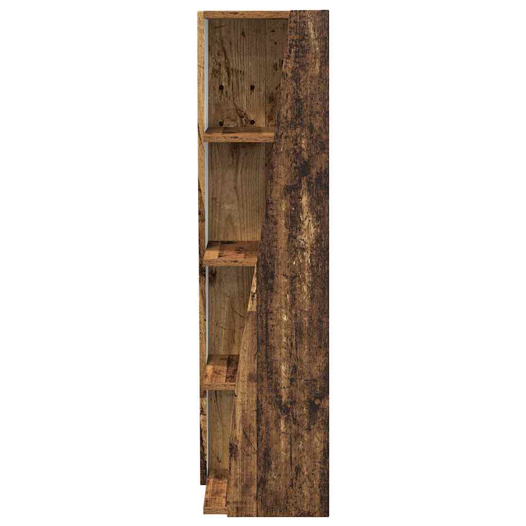 vidaXL Szafka narożna Stare drewno 27,5x27x102cm