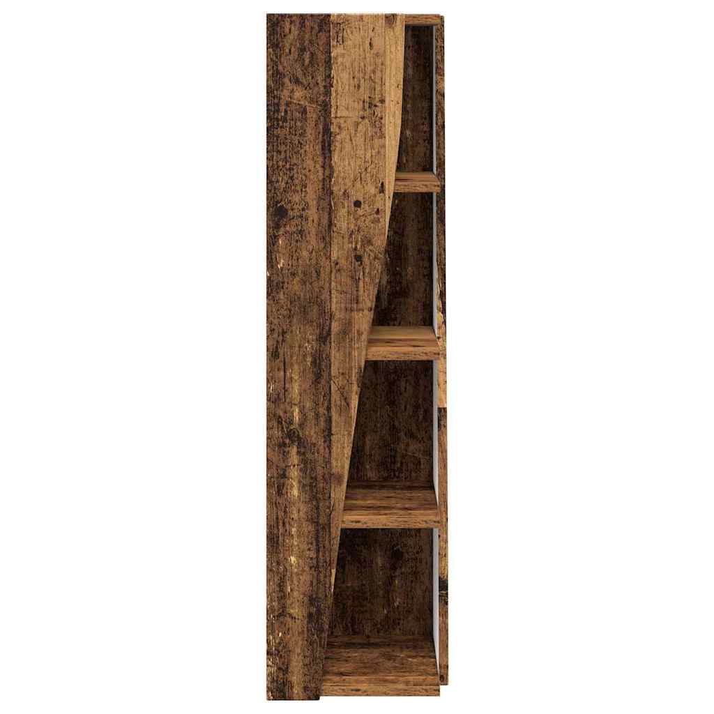vidaXL Szafka narożna Stare drewno 27,5x27x102cm