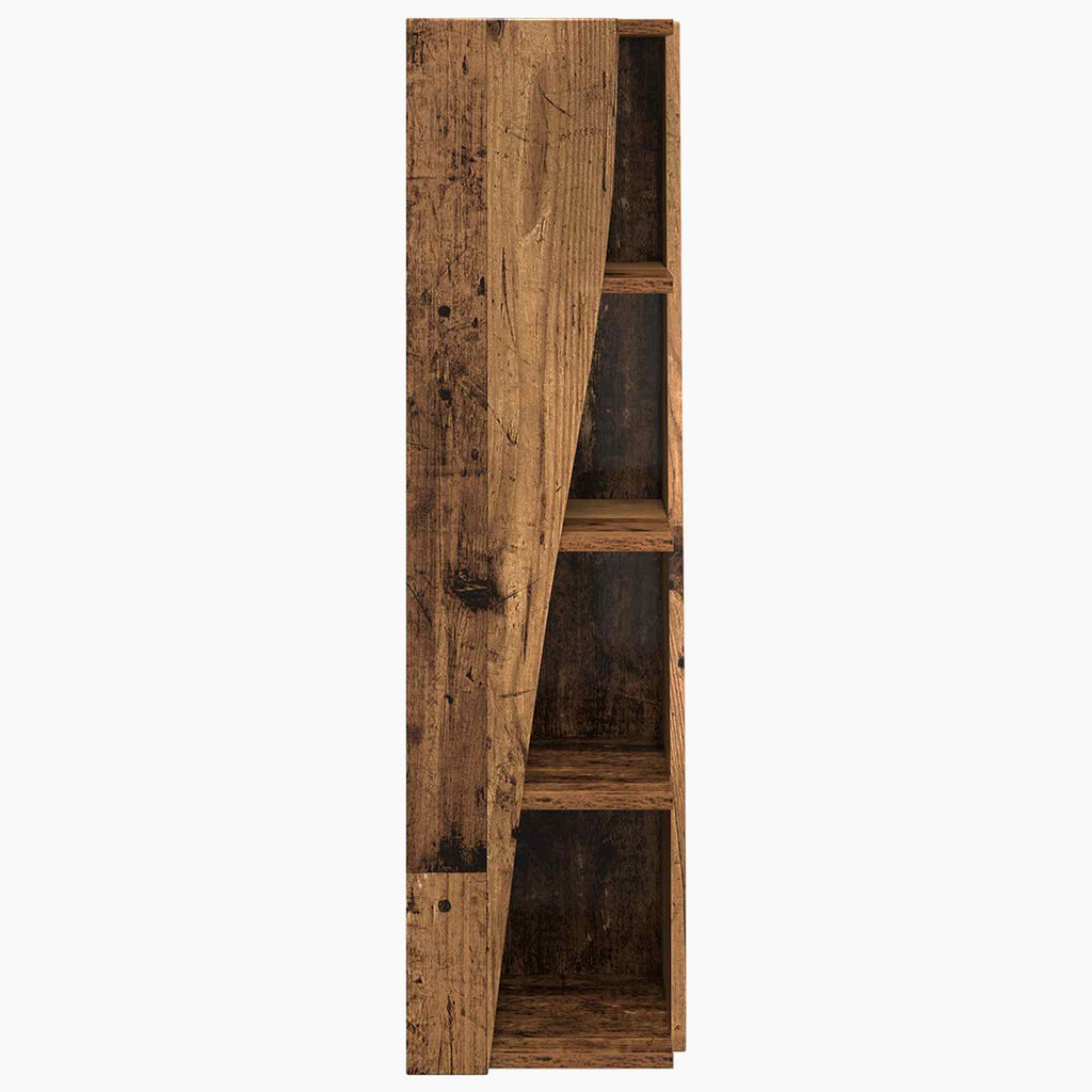 vidaXL Szafka narożna 27,5x27x102cm Drewno inżynieryjne Stare drewno