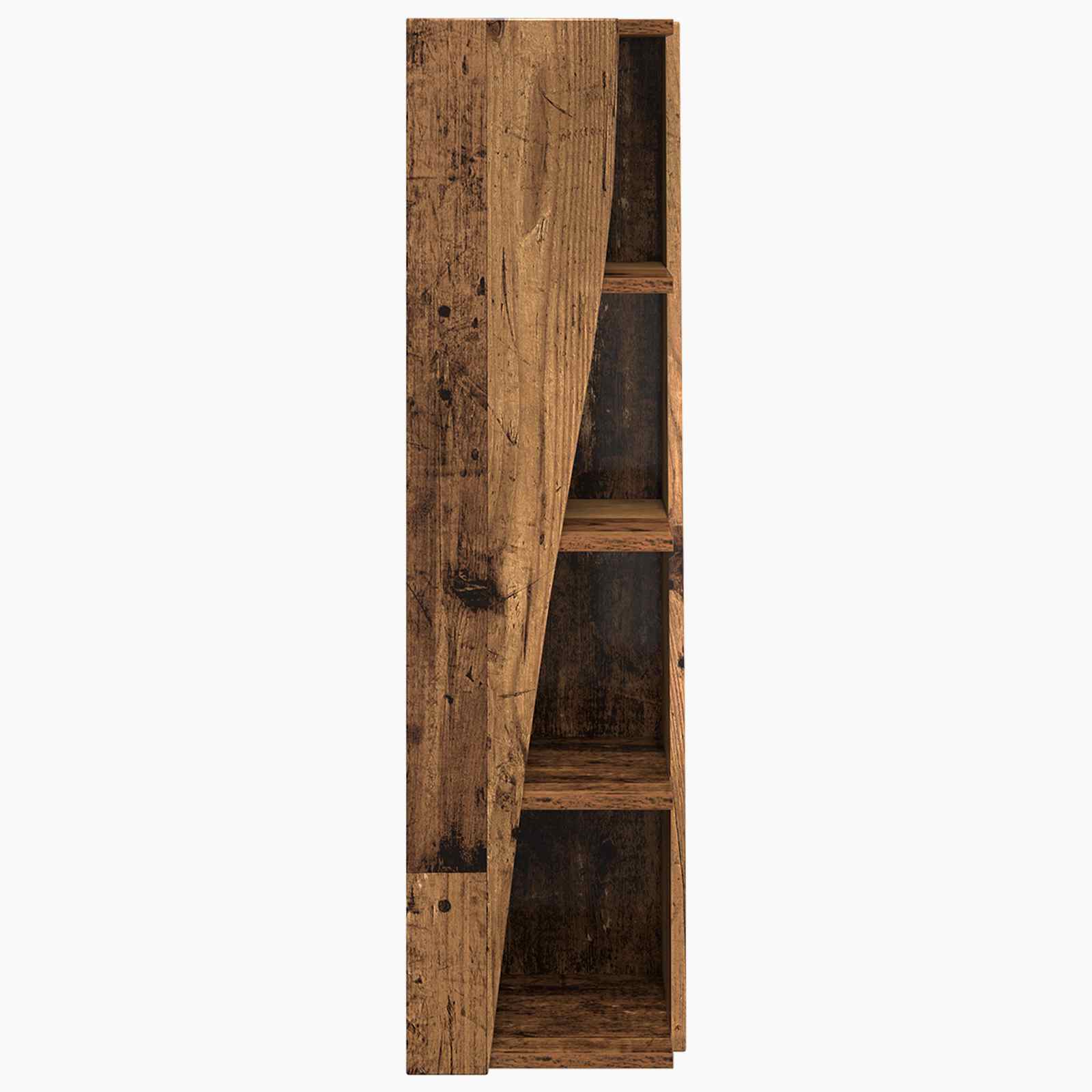 vidaXL Szafka narożna 27,5x27x102cm Drewno inżynieryjne Stare drewno