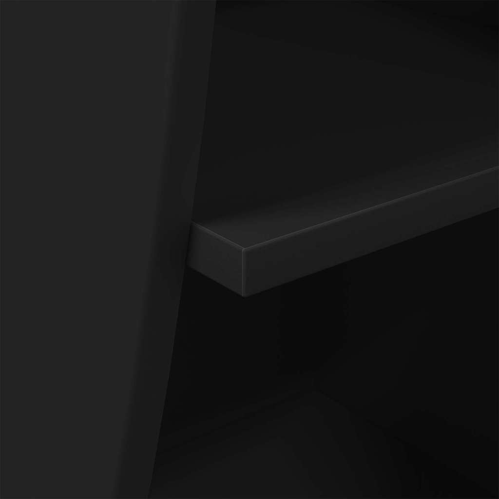 vidaXL Szafka narożna Czarny 32x32x102cm Materiał drewnopochodny