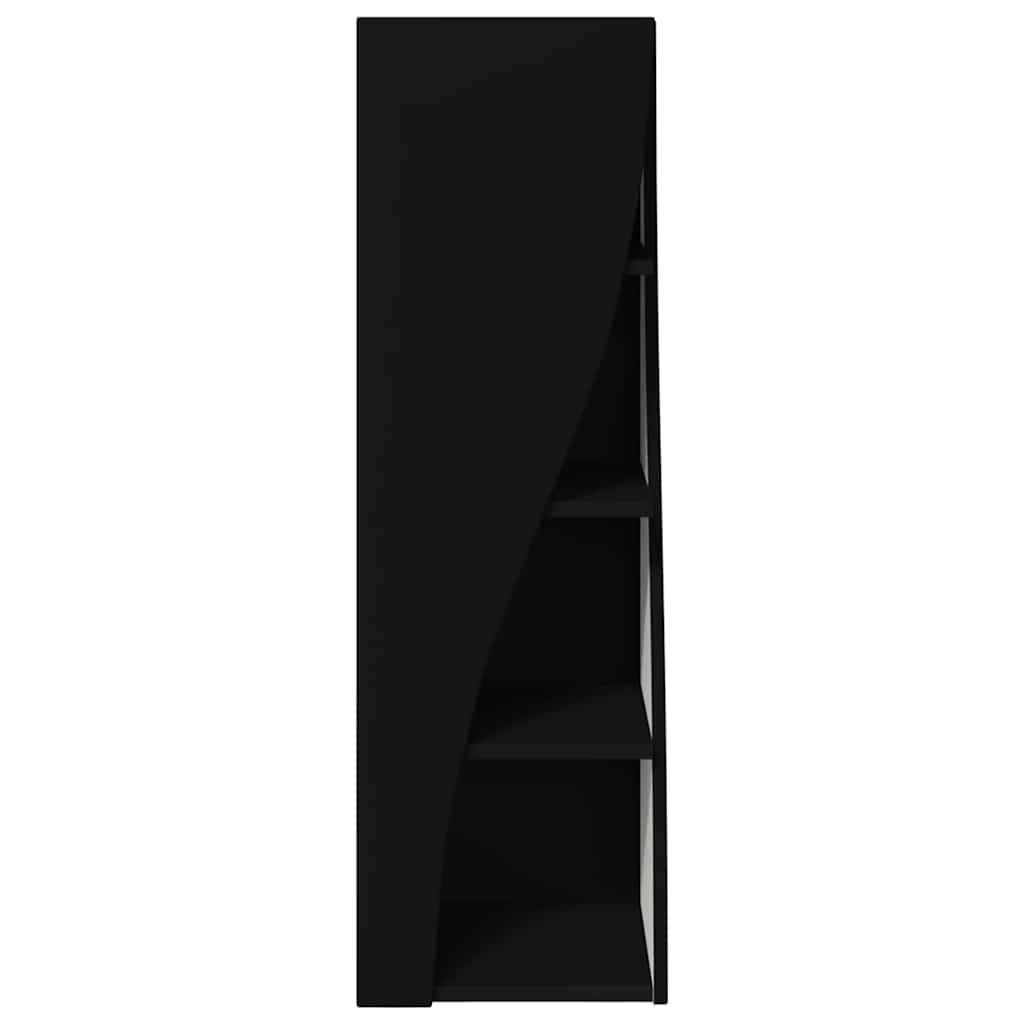 vidaXL Szafka narożna Czarny 32x32x102cm Materiał drewnopochodny