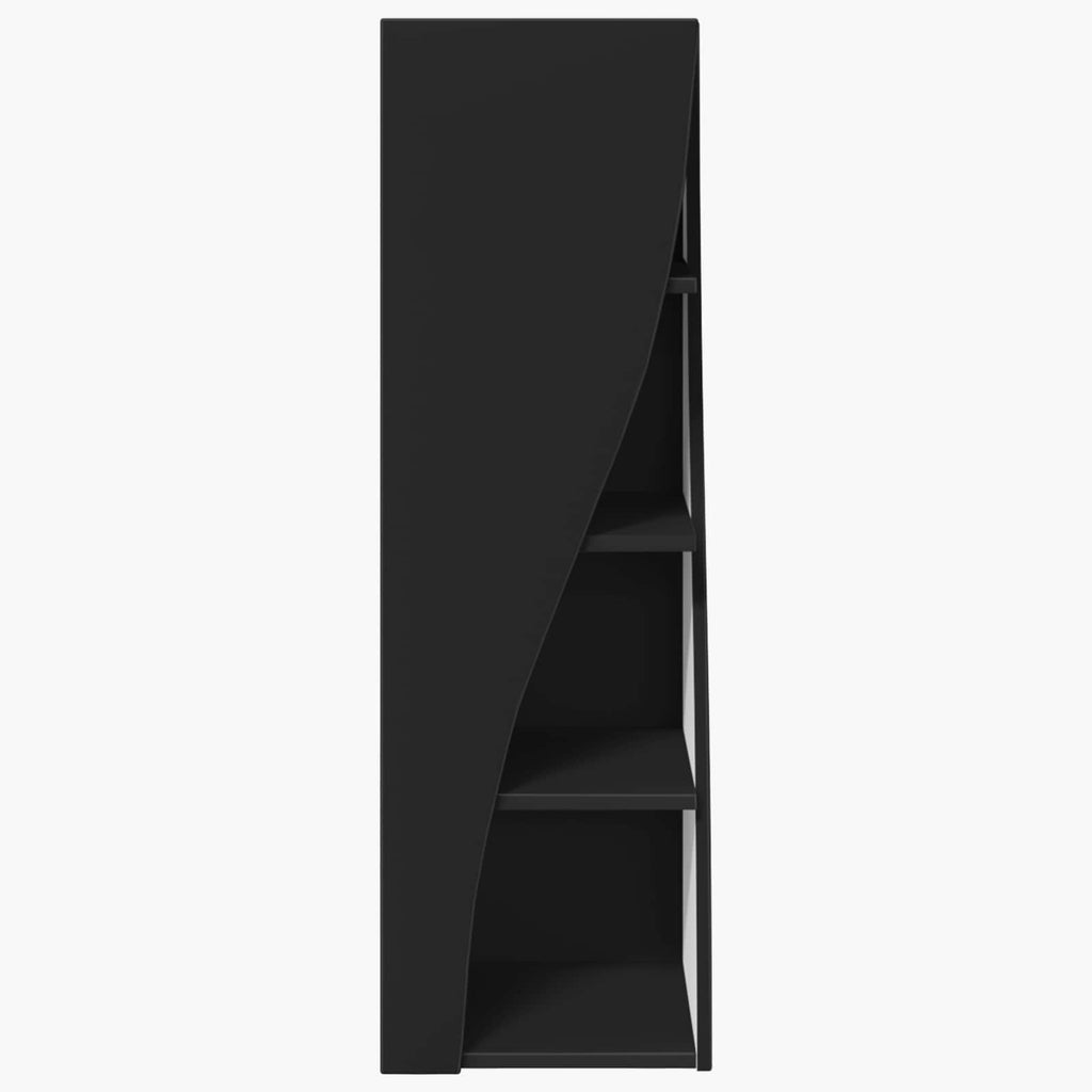 vidaXL Szafka narożna 32x32x102cm Drewno inżynieryjne Czarny