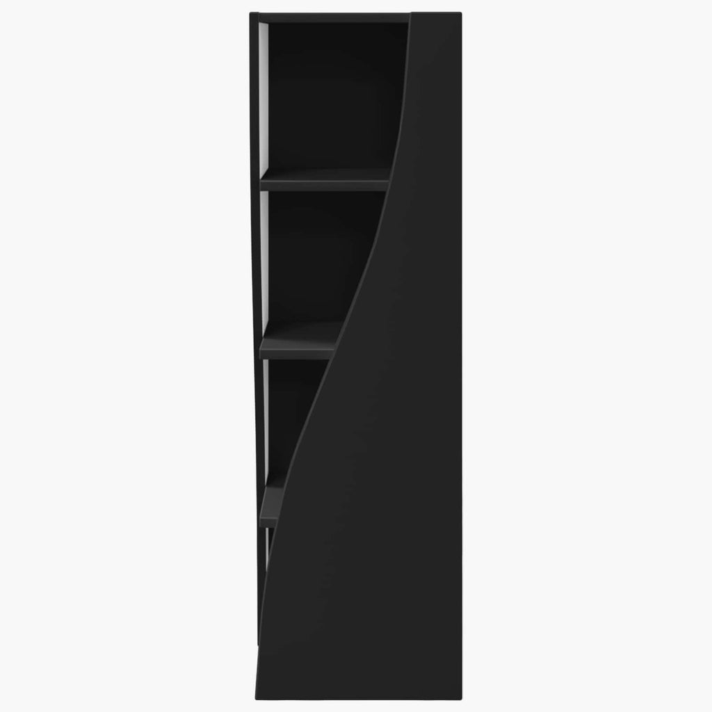 vidaXL Szafka narożna 32x32x102cm Drewno inżynieryjne Czarny