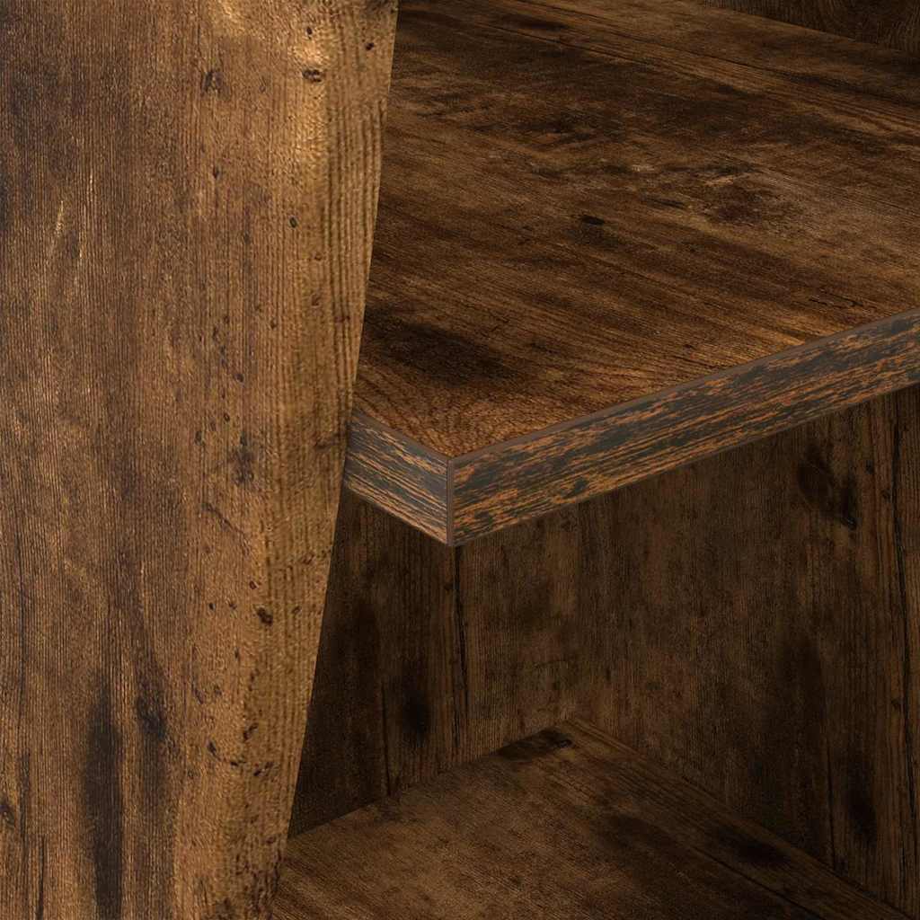 vidaXL Szafka narożna Dąb wędzony 32x32x102cm Materiał drewnopochodny