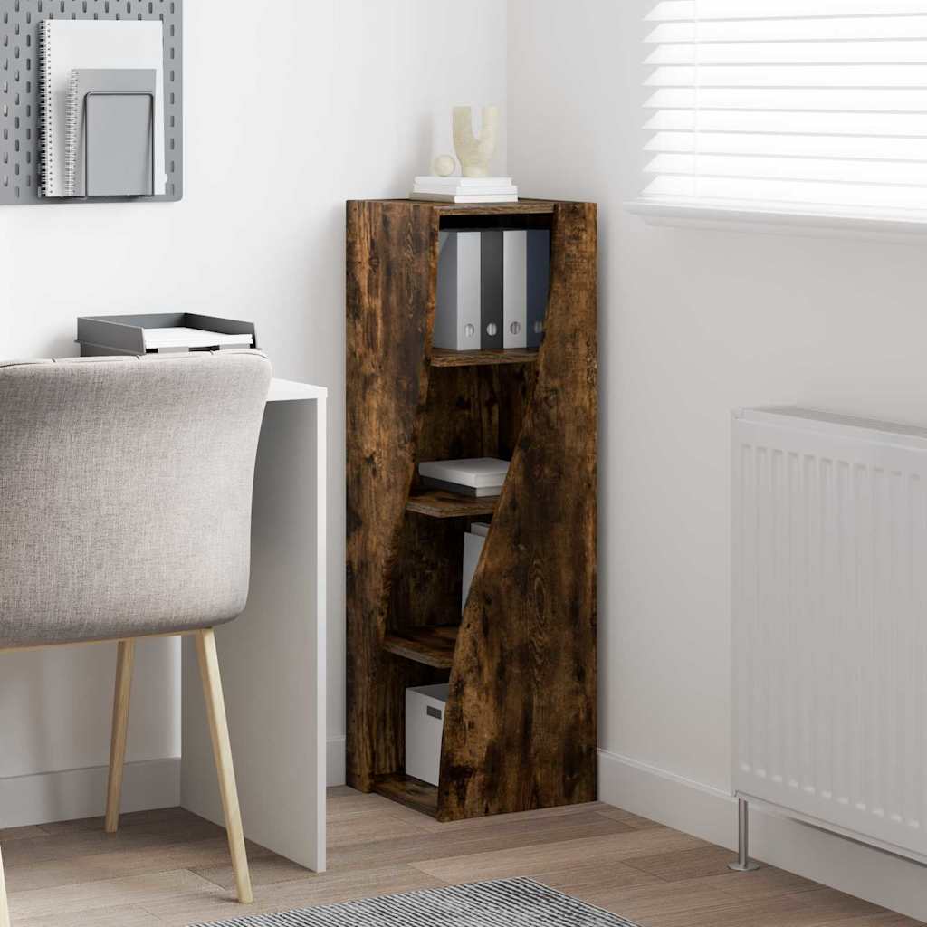 vidaXL Szafka narożna Dąb wędzony 32x32x102cm Materiał drewnopochodny