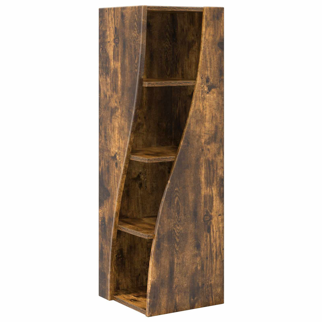 vidaXL Szafka narożna 32x32x102cm Drewno inżynieryjne Dąb wędzony