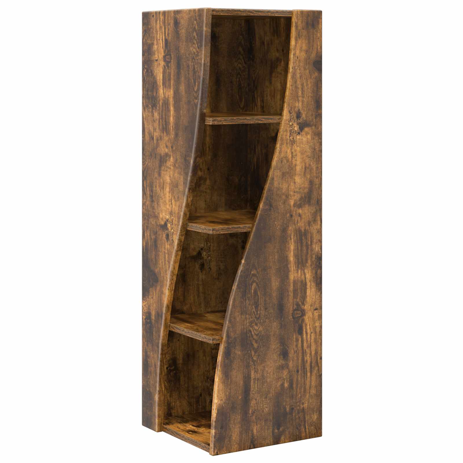 vidaXL Szafka narożna 32x32x102cm Drewno inżynieryjne Dąb wędzony